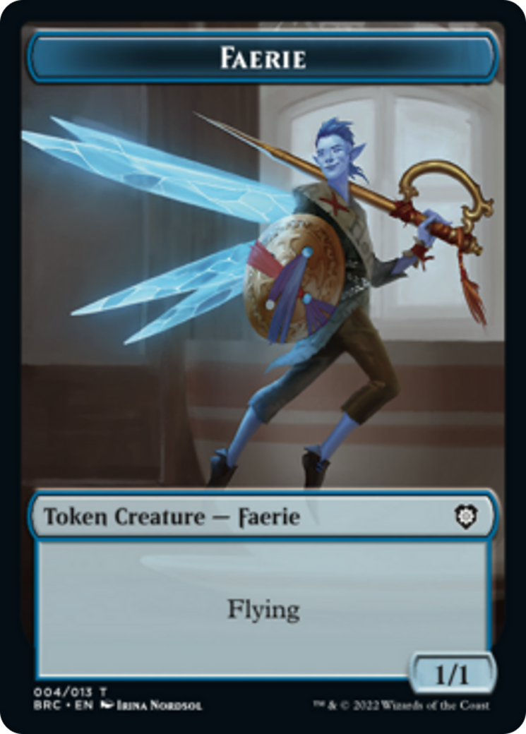 Faerie // Thopter (010) Double-Sided Token [The Brothers' War Commander Tokens] | Deep Dive Games St. Marys