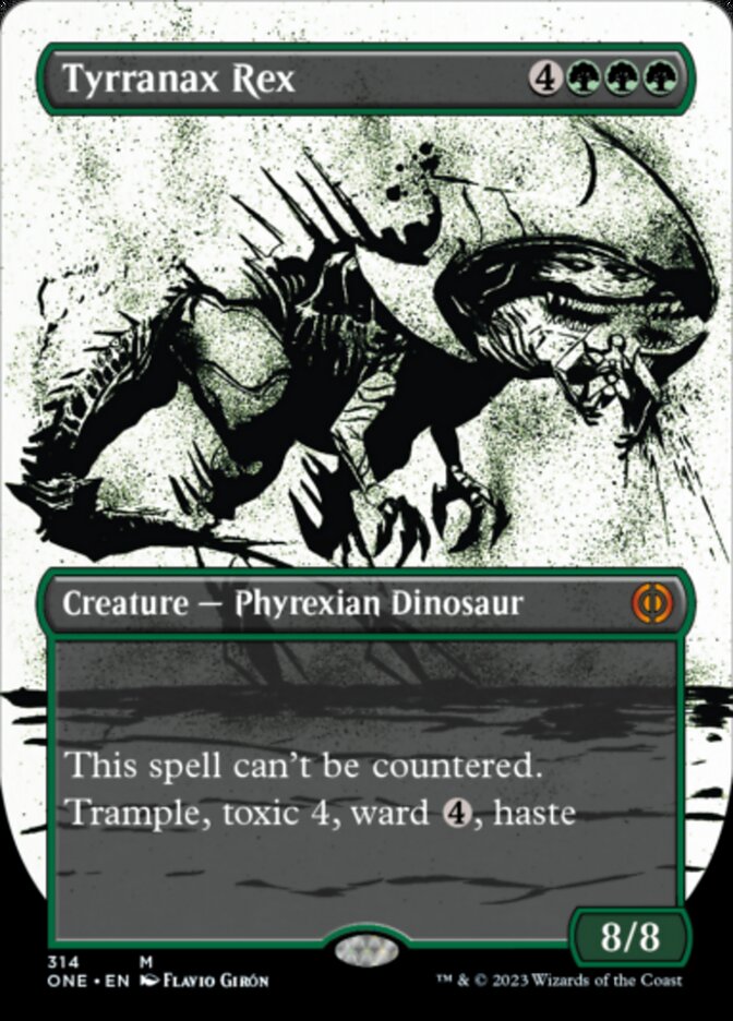 Tyrranax Rex (Borderless Ichor) [Phyrexia: All Will Be One] | Deep Dive Games St. Marys