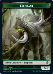 Frog Lizard // Elephant Double-Sided Token [Commander 2021 Tokens] | Deep Dive Games St. Marys