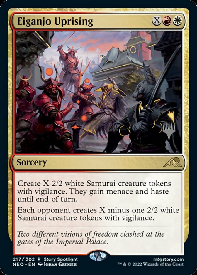 Eiganjo Uprising (Promo Pack) [Kamigawa: Neon Dynasty Promos] | Deep Dive Games St. Marys