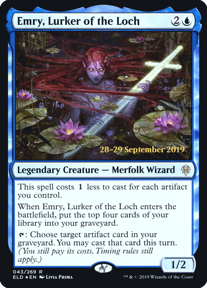 Emry, Lurker of the Loch [Throne of Eldraine Prerelease Promos] | Deep Dive Games St. Marys