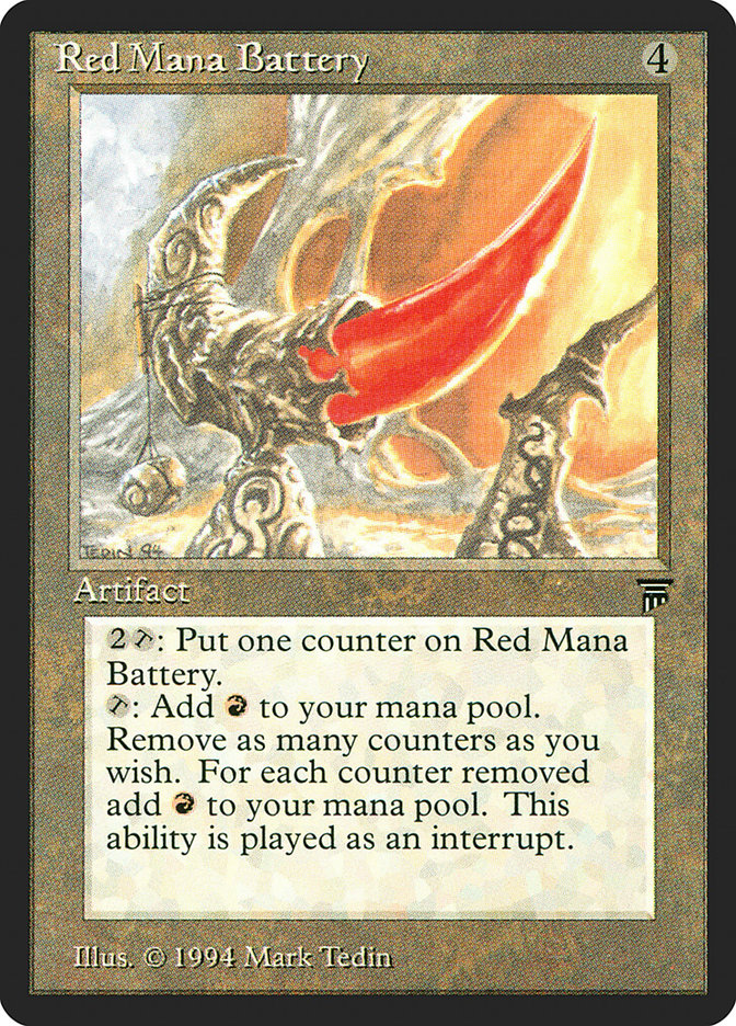 Red Mana Battery [Legends] | Deep Dive Games St. Marys