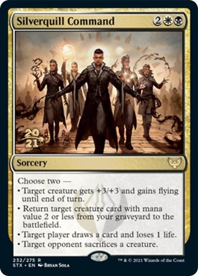 Silverquill Command [Strixhaven: School of Mages Prerelease Promos] | Deep Dive Games St. Marys