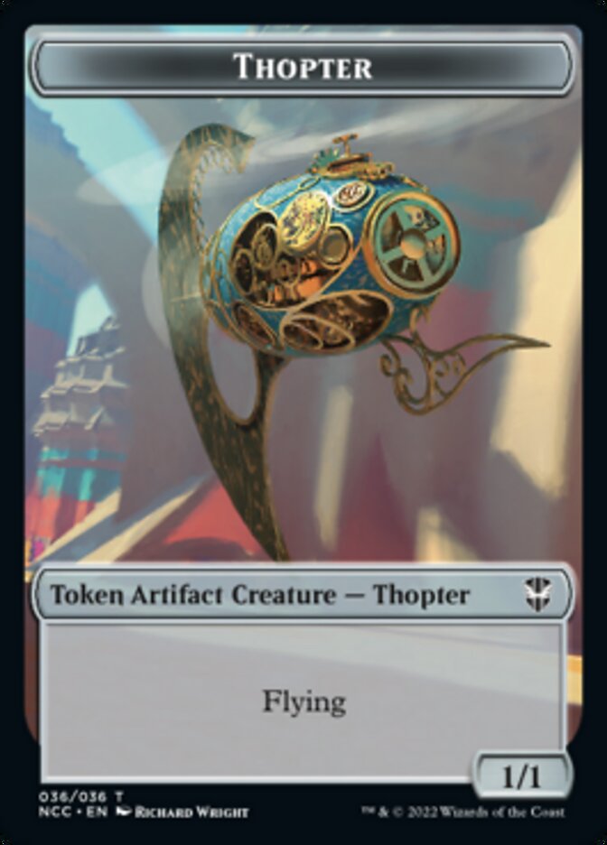 Thopter // Treasure (013) Double-Sided Token [Streets of New Capenna Commander Tokens] | Deep Dive Games St. Marys