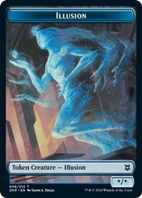 Illusion // Plant Double-Sided Token [Zendikar Rising Tokens] | Deep Dive Games St. Marys