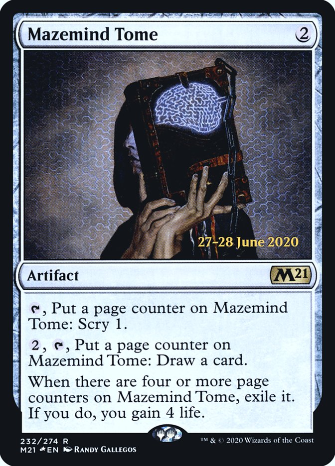 Mazemind Tome [Core Set 2021 Prerelease Promos] | Deep Dive Games St. Marys