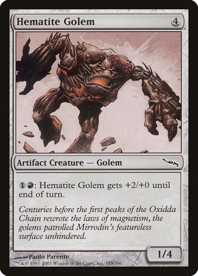 Hematite Golem [Mirrodin] | Deep Dive Games St. Marys