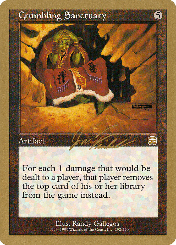 Crumbling Sanctuary (Jon Finkel) [World Championship Decks 2000] | Deep Dive Games St. Marys