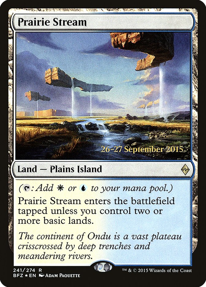 Prairie Stream [Battle for Zendikar Prerelease Promos] | Deep Dive Games St. Marys