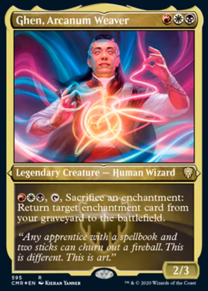 Ghen, Arcanum Weaver (Etched) [Commander Legends] | Deep Dive Games St. Marys