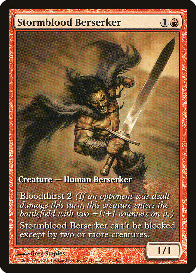 Stormblood Berserker (Extended Art) [Magic 2012 Promos] | Deep Dive Games St. Marys