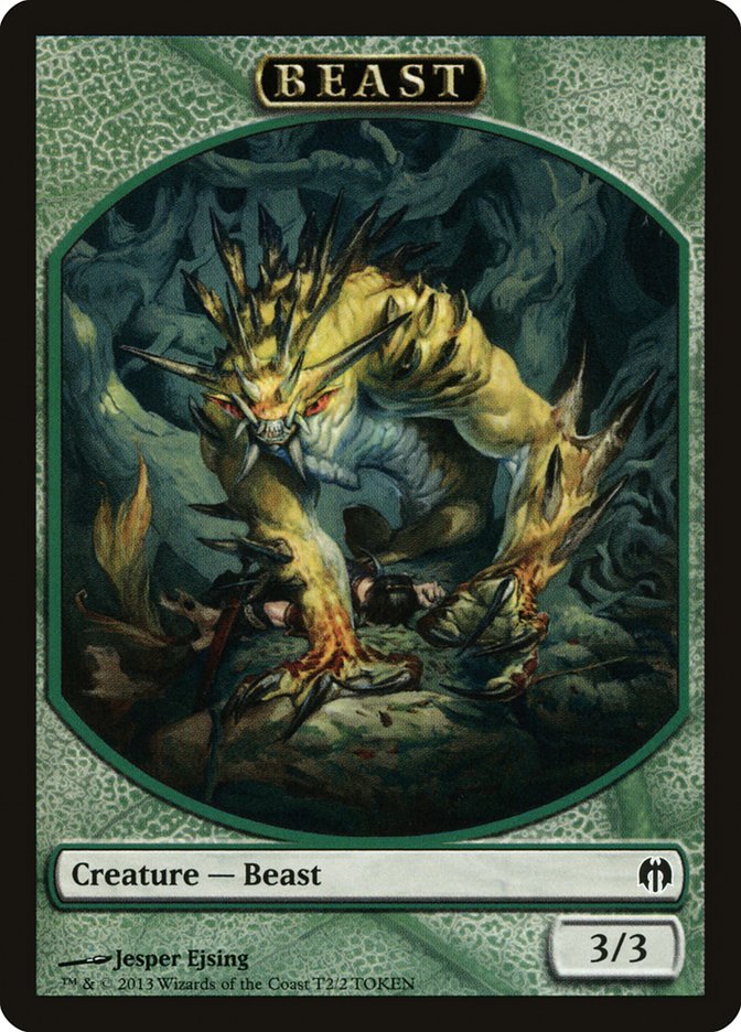 Beast Token [Duel Decks: Heroes vs. Monsters Tokens] | Deep Dive Games St. Marys