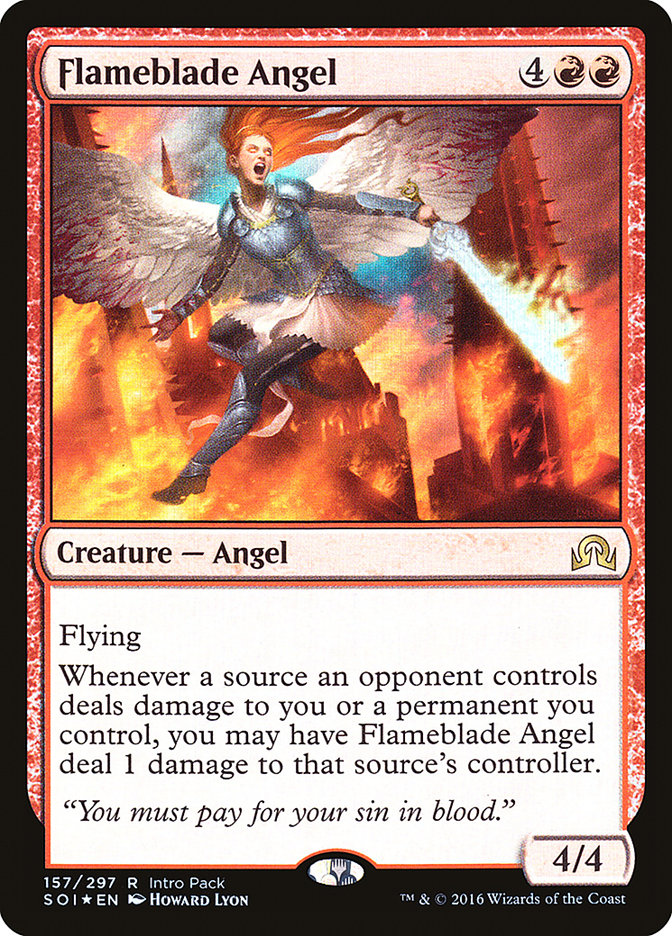 Flameblade Angel (Intro Pack) [Shadows over Innistrad Promos] | Deep Dive Games St. Marys