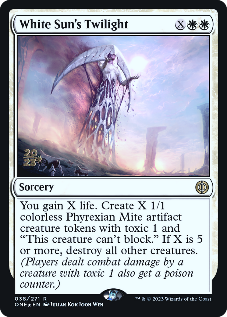 White Sun's Twilight [Phyrexia: All Will Be One Prerelease Promos] | Deep Dive Games St. Marys