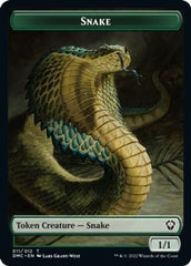 Snake // Hydra Double-Sided Token [Dominaria United Commander Tokens] | Deep Dive Games St. Marys