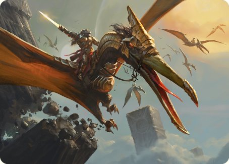 Skyhunter Strike Force Art Card [Phyrexia: All Will Be One Art Series] | Deep Dive Games St. Marys