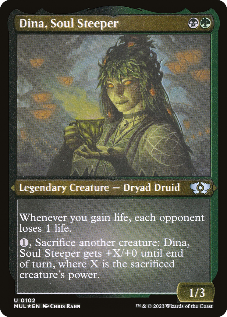 Dina, Soul Steeper (Foil Etched) [Multiverse Legends] | Deep Dive Games St. Marys