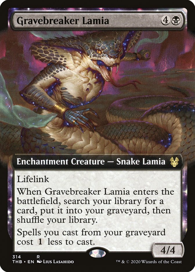 Gravebreaker Lamia (Extended Art) [Theros Beyond Death] | Deep Dive Games St. Marys