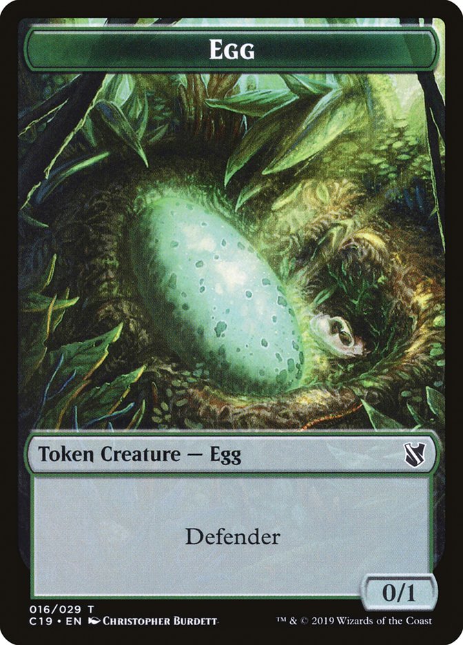 Centaur // Egg Double-Sided Token [Commander 2019 Tokens] | Deep Dive Games St. Marys