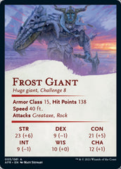 Frost Giant Art Card (Gold-Stamped Signature) [Dungeons & Dragons: Adventures in the Forgotten Realms Art Series] | Deep Dive Games St. Marys