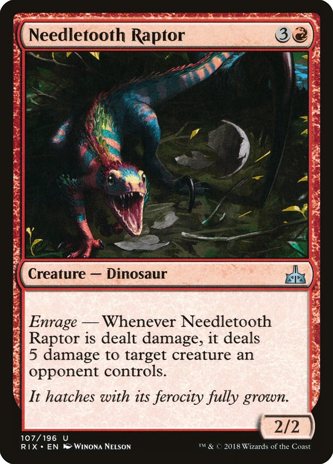 Needletooth Raptor [Rivals of Ixalan] | Deep Dive Games St. Marys