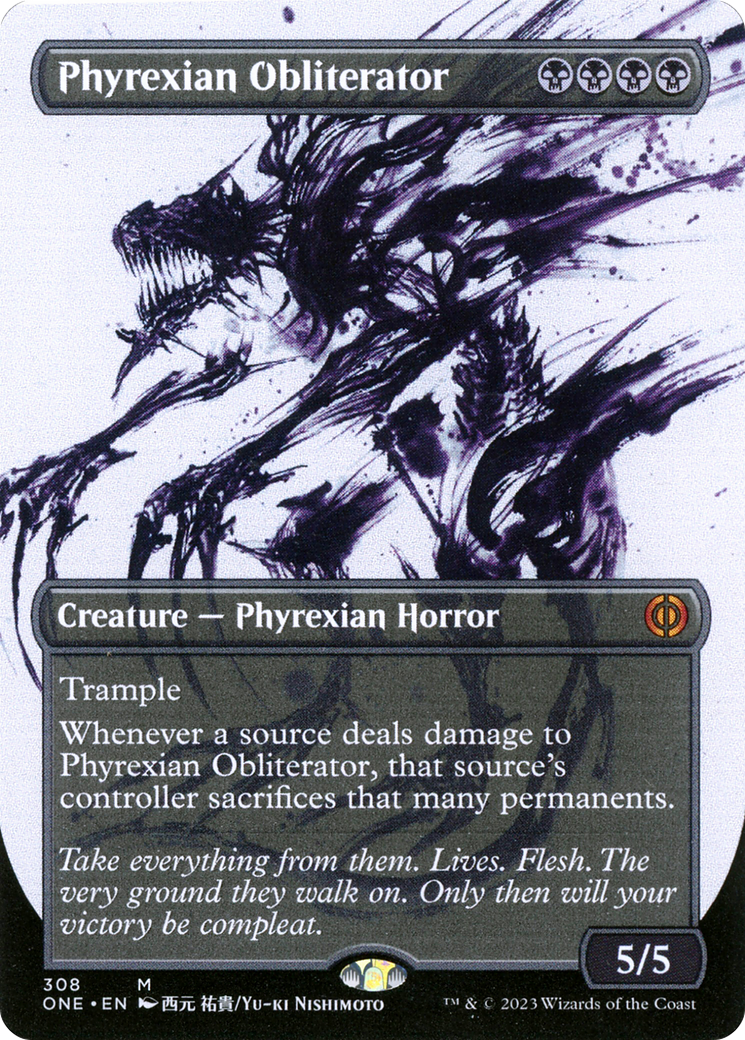 Phyrexian Obliterator (Borderless Ichor) [Phyrexia: All Will Be One] | Deep Dive Games St. Marys