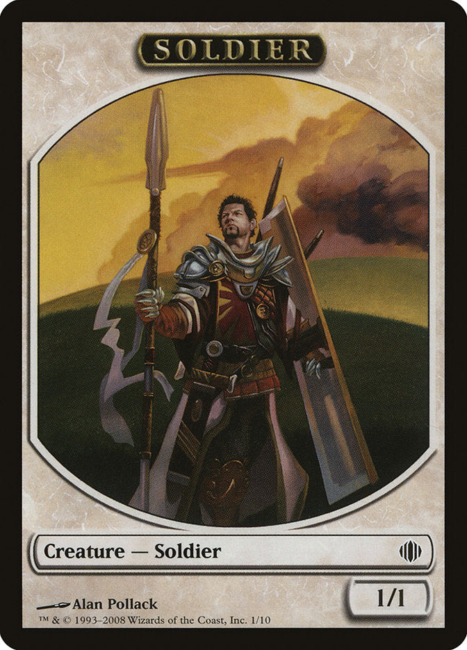 Soldier Token [Shards of Alara Tokens] | Deep Dive Games St. Marys