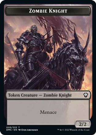 Zombie Knight // Griffin Double-Sided Token [Dominaria United Commander Tokens] | Deep Dive Games St. Marys