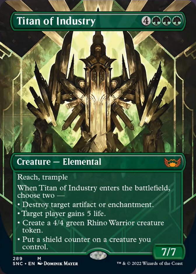 Titan of Industry (Borderless Alternate Art) [Streets of New Capenna] | Deep Dive Games St. Marys