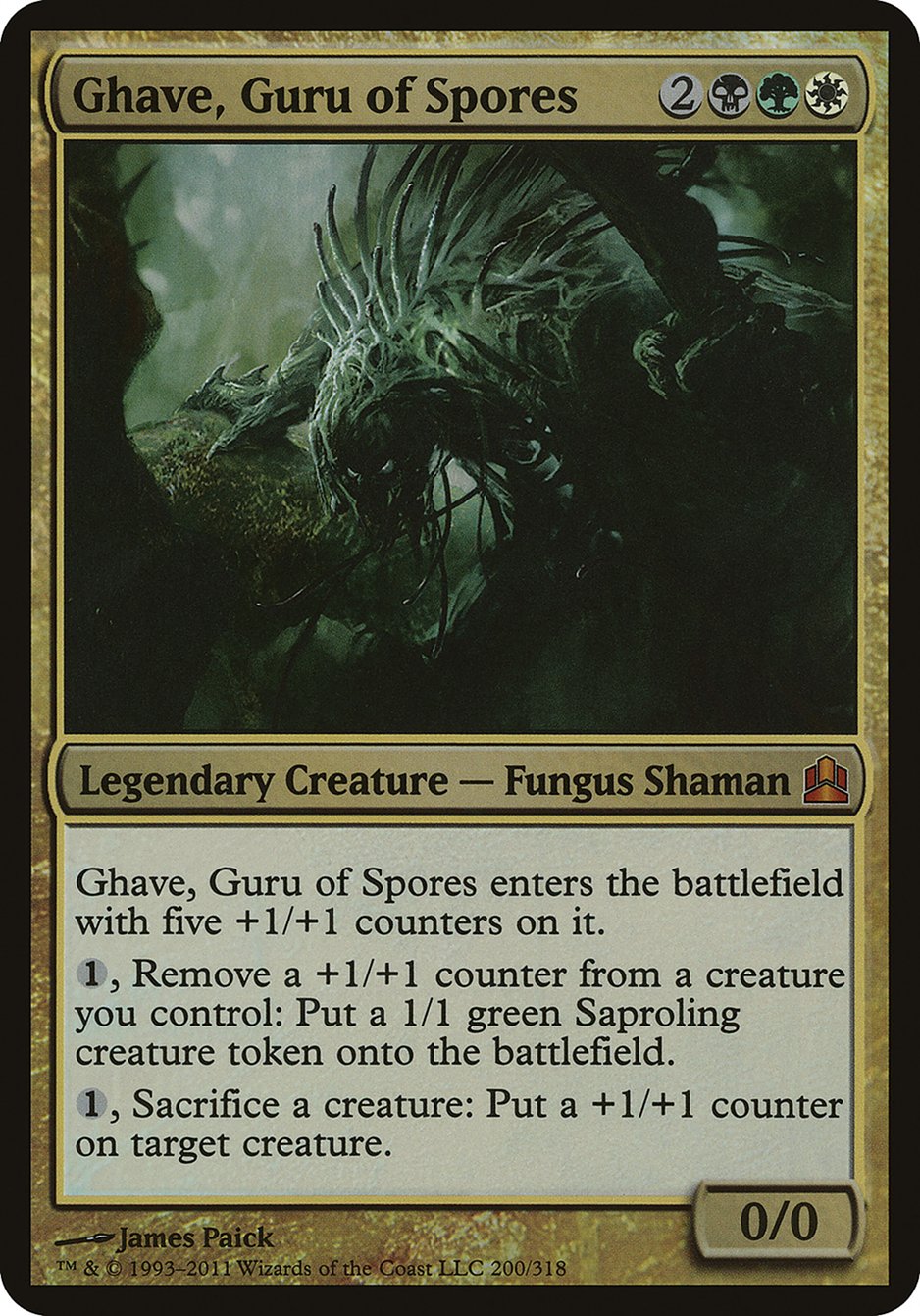 Ghave, Guru of Spores (Oversized) [Commander 2011 Oversized] | Deep Dive Games St. Marys