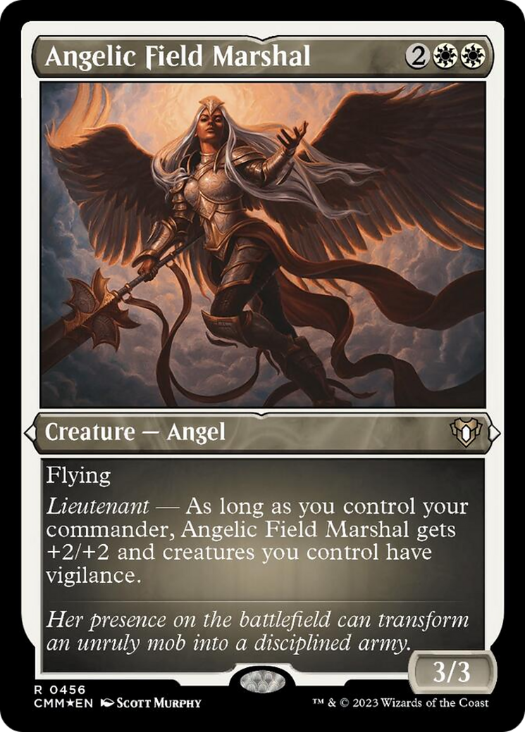 Angelic Field Marshal (Foil Etched) [Commander Masters] | Deep Dive Games St. Marys