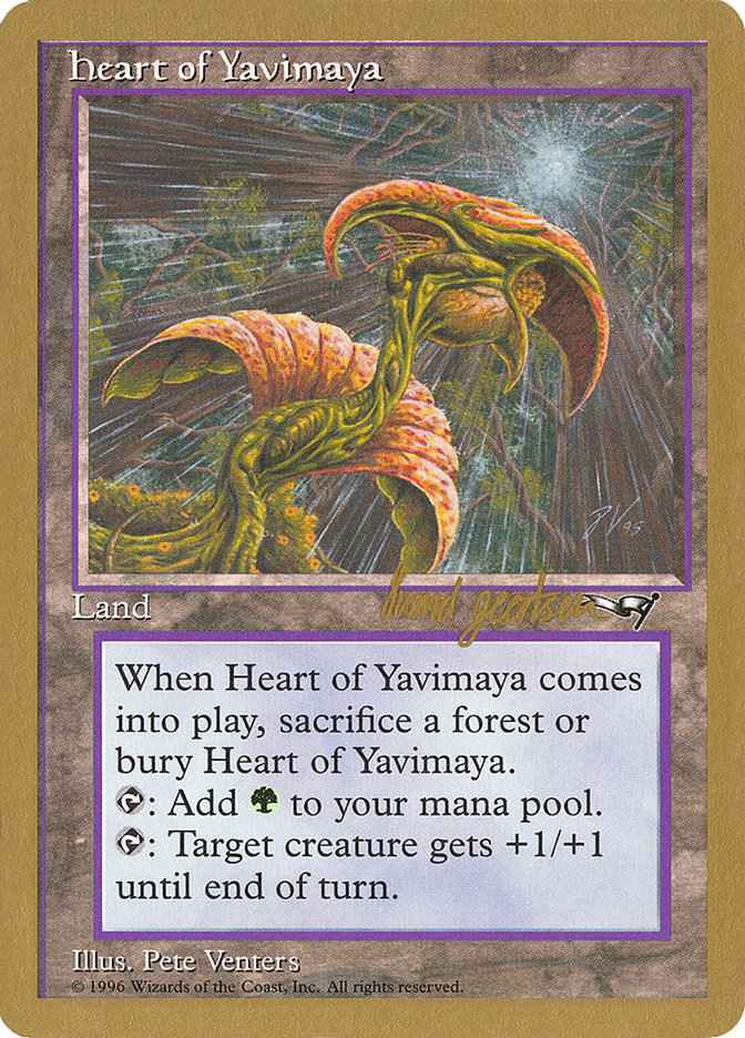 Heart of Yavimaya (Svend Geertsen) [World Championship Decks 1997] | Deep Dive Games St. Marys