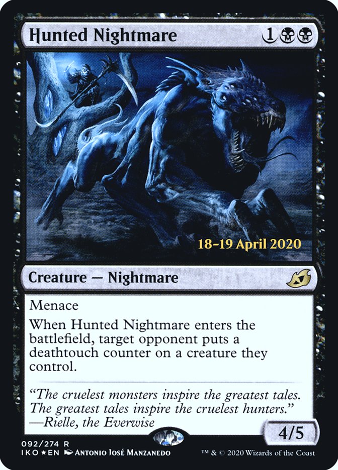 Hunted Nightmare [Ikoria: Lair of Behemoths Prerelease Promos] | Deep Dive Games St. Marys