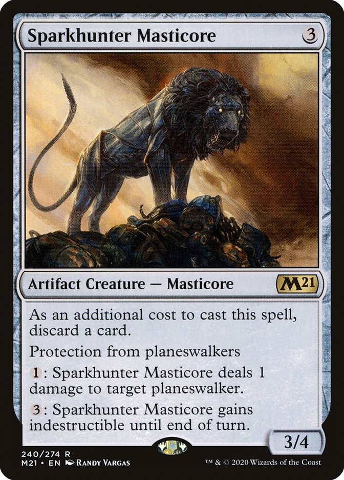 Sparkhunter Masticore [Core Set 2021] | Deep Dive Games St. Marys