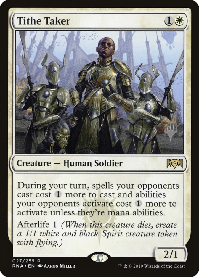 Tithe Taker (Promo Pack) [Ravnica Allegiance Promos] | Deep Dive Games St. Marys