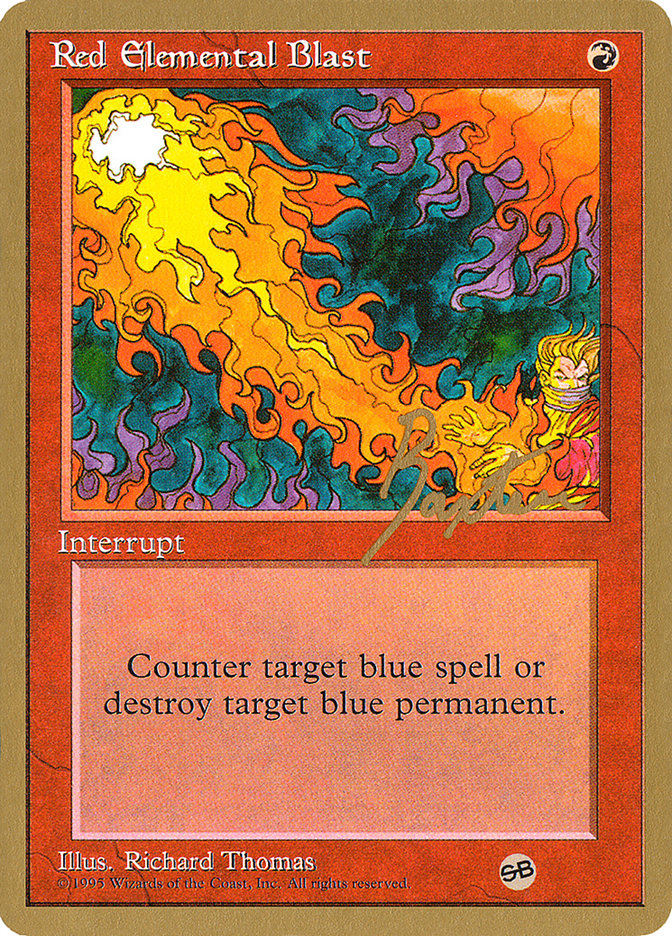 Red Elemental Blast (George Baxter) (SB) [Pro Tour Collector Set] | Deep Dive Games St. Marys