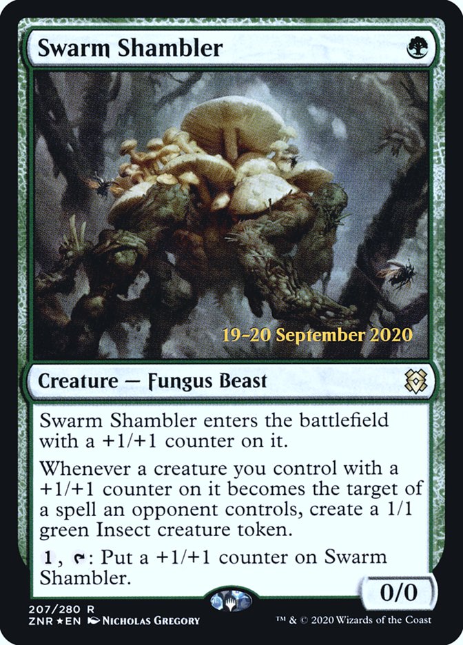 Swarm Shambler [Zendikar Rising Prerelease Promos] | Deep Dive Games St. Marys