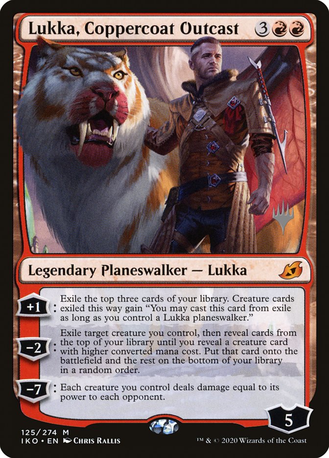 Lukka, Coppercoat Outcast (Promo Pack) [Ikoria: Lair of Behemoths Promos] | Deep Dive Games St. Marys