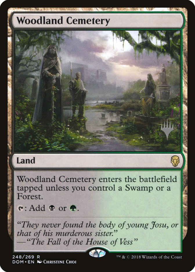 Woodland Cemetery (Promo Pack) [Dominaria Promos] | Deep Dive Games St. Marys