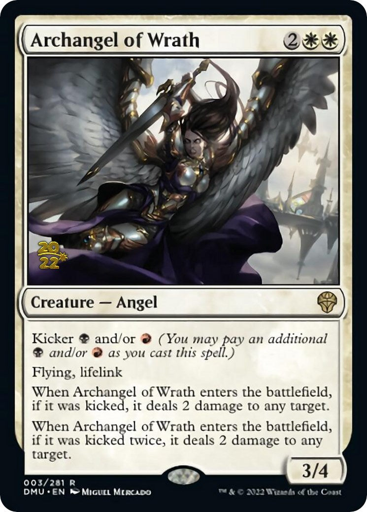 Archangel of Wrath [Dominaria United Prerelease Promos] | Deep Dive Games St. Marys