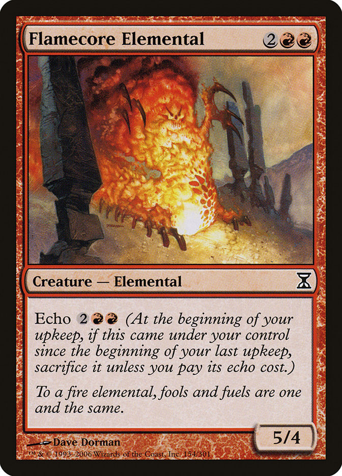 Flamecore Elemental [Time Spiral] | Deep Dive Games St. Marys