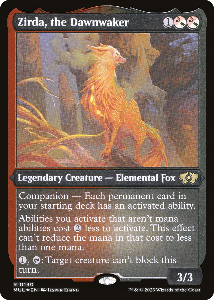 Zirda, the Dawnwaker (Foil Etched) [Multiverse Legends] | Deep Dive Games St. Marys