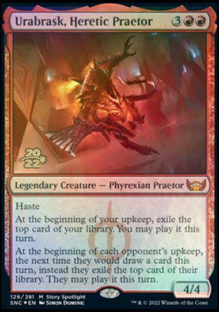 Urabrask, Heretic Praetor [Streets of New Capenna Prerelease Promos] | Deep Dive Games St. Marys