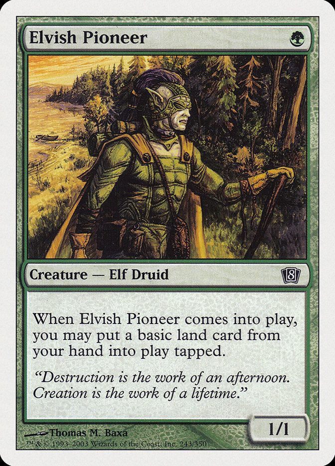 Elvish Pioneer [Eighth Edition] | Deep Dive Games St. Marys