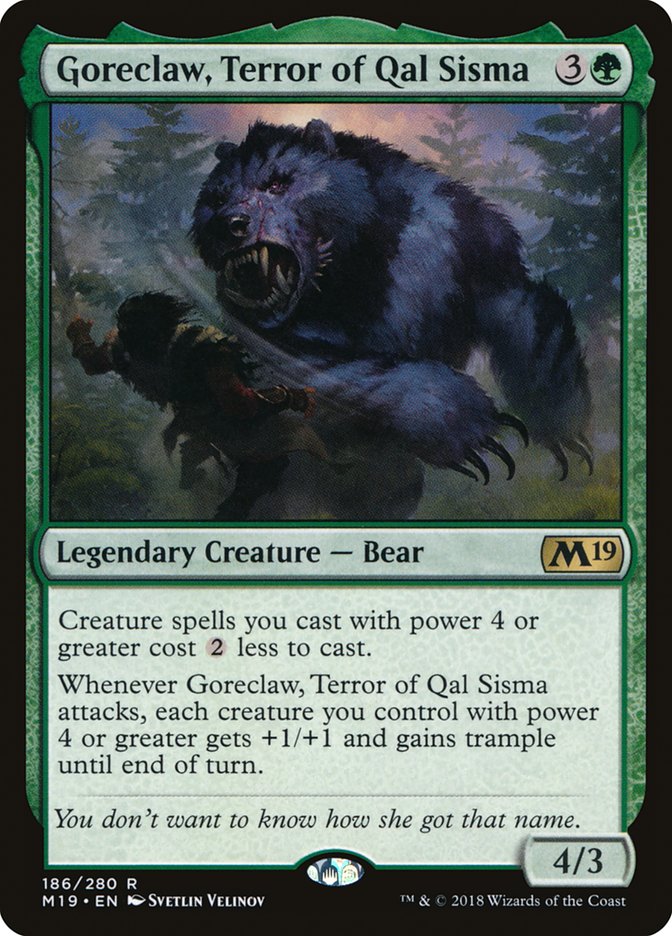 Goreclaw, Terror of Qal Sisma [Core Set 2019] | Deep Dive Games St. Marys