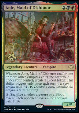 Anje, Maid of Dishonor [Innistrad: Crimson Vow Prerelease Promos] | Deep Dive Games St. Marys