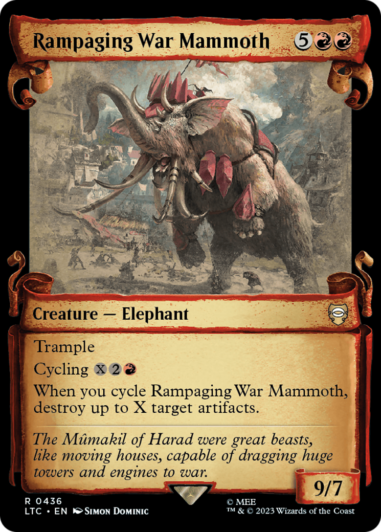 Rampaging War Mammoth [The Lord of the Rings: Tales of Middle-Earth Commander Showcase Scrolls] | Deep Dive Games St. Marys