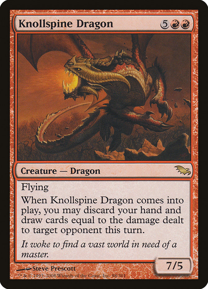 Knollspine Dragon [Shadowmoor] | Deep Dive Games St. Marys