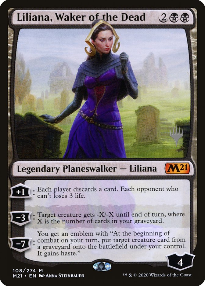 Liliana, Waker of the Dead (Promo Pack) [Core Set 2021 Promos] | Deep Dive Games St. Marys