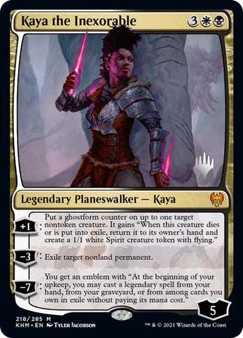 Kaya the Inexorable (Promo Pack) [Kaldheim Promos] | Deep Dive Games St. Marys